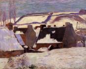 保罗 高更 : Pont-Aven in the Snow